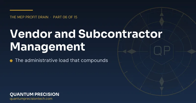 Vendor and Subcontractor Management