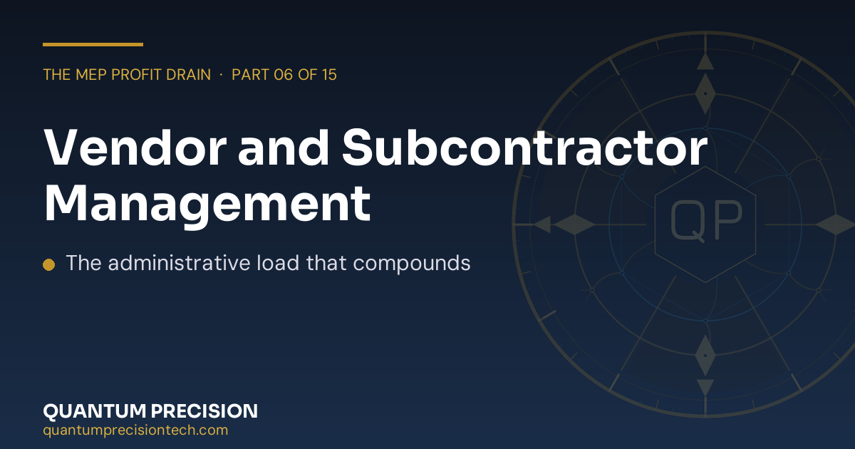 Vendor and Subcontractor Management
