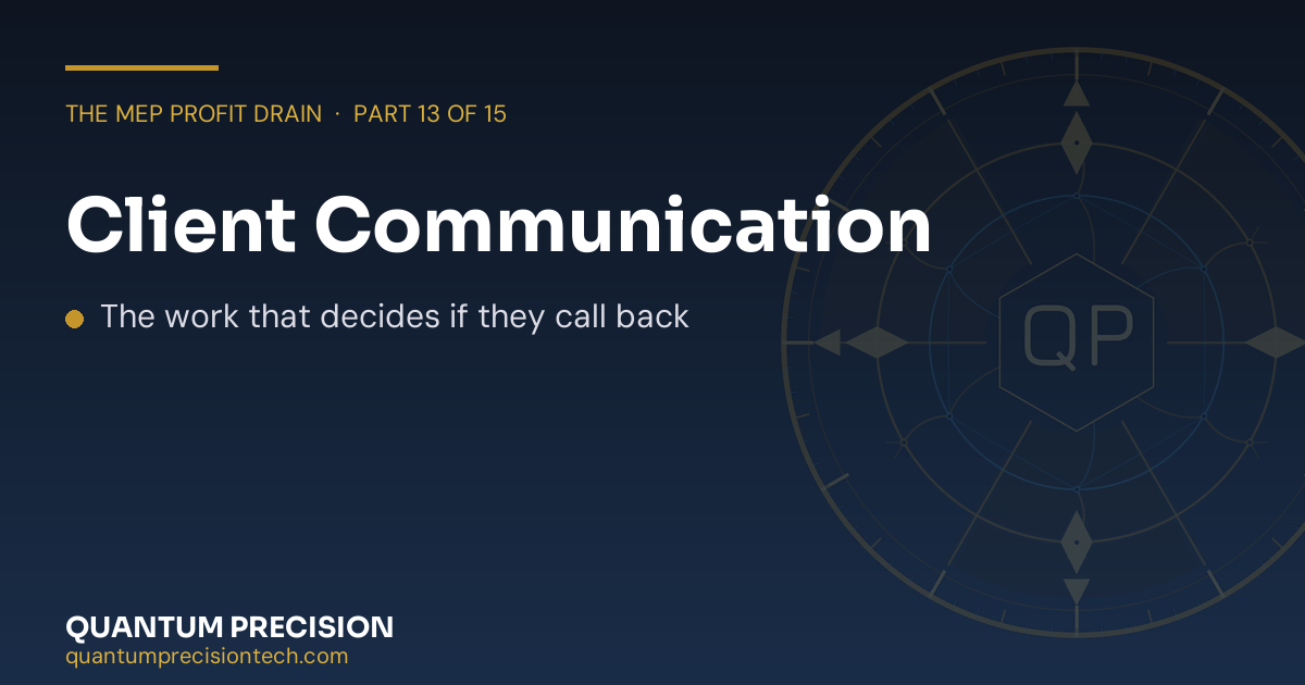 Client Communication and Status Reporting