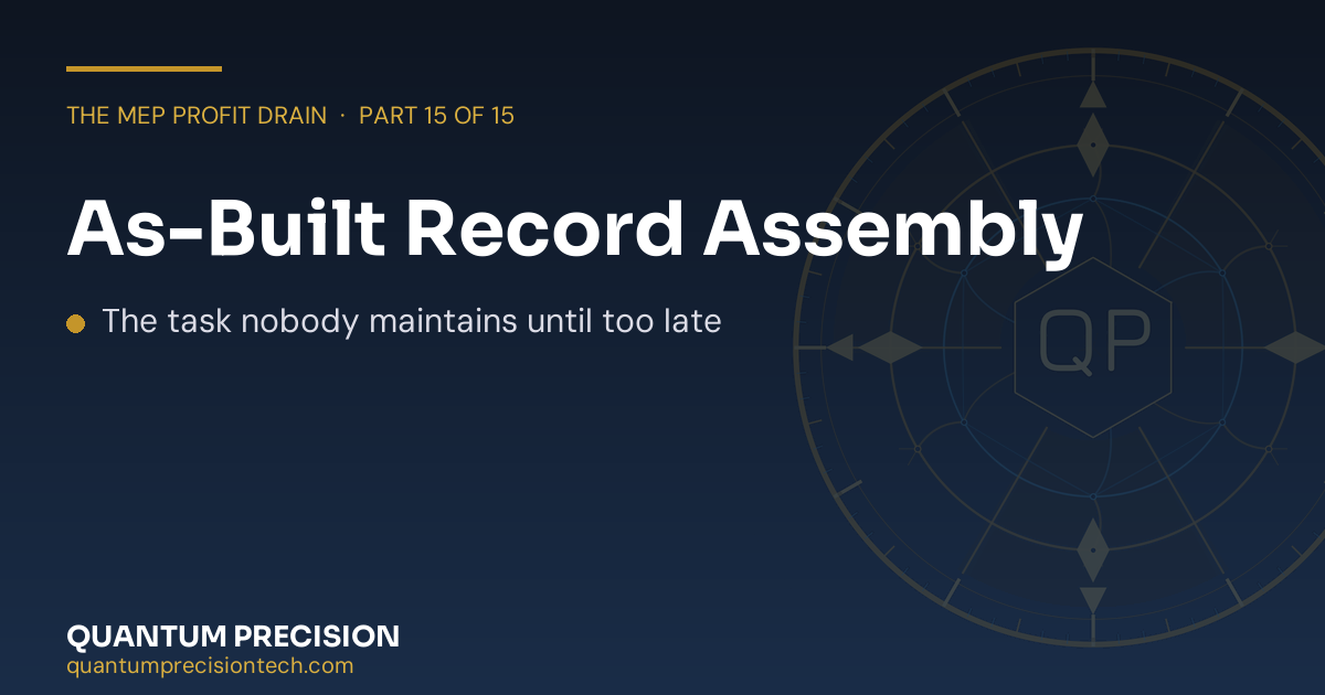 As-Built Record Assembly